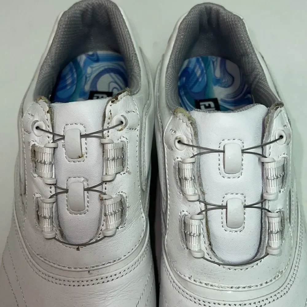 Foot Joy White BOA‎ Closure, waterproof golf shoes Size 8N A19